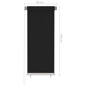 Outdoor Roller Blind 60x140 cm - Stylish UV Protection