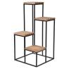 Home&Styling Plant Stand - 4 Shelves Natural & Black