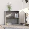  2-Tier Book Cabinet Concrete Grey 80x30x76.5 cm Engineered Wood Colour concrete grey Quantity in Package 1 Height 76.5 cm Width 80 cm 