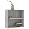 2-Tier Concrete Grey Book Cabinet - Stylish & Durable Design