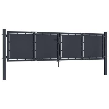 Garden Gate Steel 300x100 cm Anthracite - Durable & Secure