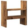 Adjustable Desk Organiser - Old Wood - 40x17x41 cm