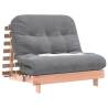 Futon Sofa Bed with Mattress - Solid Wood Douglas 100x206 cm