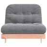 Futon Sofa Bed with Mattress - Solid Wood Douglas 100x206 cm