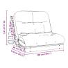 Futon Sofa Bed with Mattress - Solid Wood Douglas 100x206 cm