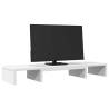 Adjustable Monitor Stand Riser - White | Hipomarket UK