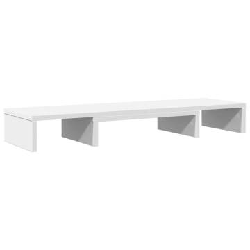 Adjustable Monitor Stand Riser - White | Hipomarket UK