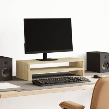 Monitor Stand Sonoma Oak - Stylish & Practical Workspace Solution