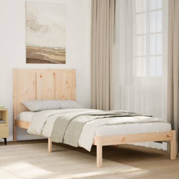 Extra Long Solid Wood Bed Frame 100x210 cm - Hipomarket