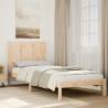  Extra Long Bed Frame without Mattress 100x210 cm Solid Wood Colour natural Size 100 x 210 cm 