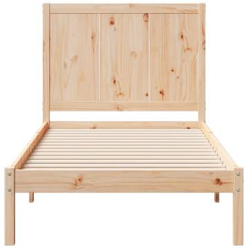 Extra Long Solid Wood Bed Frame 100x210 cm - Hipomarket