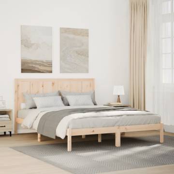 Extra Long Solid Wood Bed Frame 140x210 cm - HipoMarket