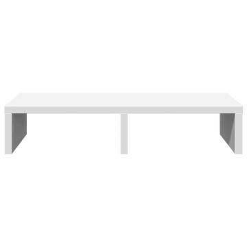 Monitor Stand White 50x27x10 cm - Ergonomic Design & Storage