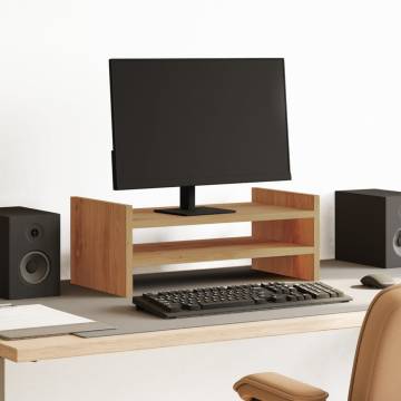 Monitor Stand Artisian Oak - Ergonomic & Durable | Hipomarket