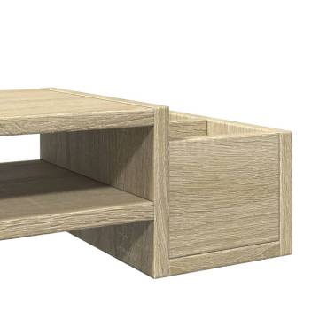 Monitor Stand with Storage - Sonoma Oak - Ergonomic Design