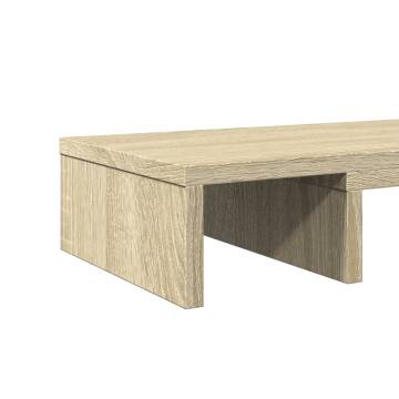 Adjustable Monitor Stand Riser in Sonoma Oak - 80x24 cm