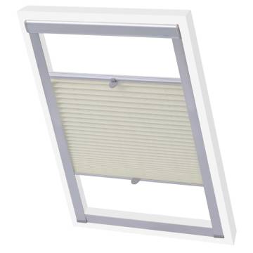 Pleated Blinds Cream F06 for Velux Windows | HipoMarket