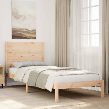 Extra Long Bed Frame 100x220 cm - Solid Wood | HipoMarket