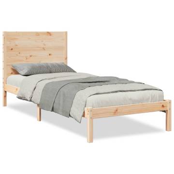 Extra Long Bed Frame 100x220 cm - Solid Wood | HipoMarket