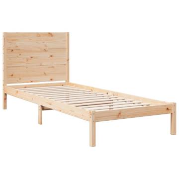 Extra Long Bed Frame 100x220 cm - Solid Wood | HipoMarket