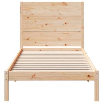 Extra Long Bed Frame 100x220 cm - Solid Wood | HipoMarket