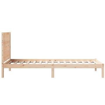 Extra Long Bed Frame 100x220 cm - Solid Wood | HipoMarket