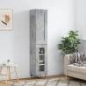 Highboard Concrete Grey 34.5x34x180 cm Engineered Wood Colour concrete grey Quantity in Package 1 Model 1 glass door 