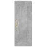 Stylish Concrete Grey Highboard - 34.5x34x180 cm