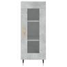 Stylish Concrete Grey Highboard - 34.5x34x180 cm