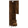 Stylish Highboard Smoked Oak - 34.5x34x180 cm | Hipomarket