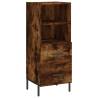 Stylish Highboard Smoked Oak - 34.5x34x180 cm | Hipomarket