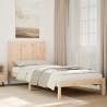  Extra Long Bed Frame without Mattress 100x220 cm Solid Wood Colour natural Size 100 x 220 cm 