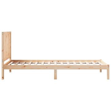 Extra Long Solid Wood Bed Frame 100x220 cm - Hipomarket