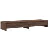 Monitor Stand with Drawers - Brown Oak | 100x27x15 cm