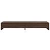 Monitor Stand with Drawers - Brown Oak | 100x27x15 cm