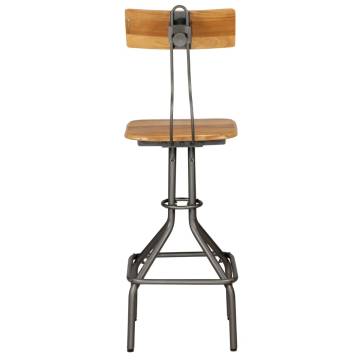 Stylish Bar Chairs - 2 Pcs Solid Reclaimed Teak | HipoMarket