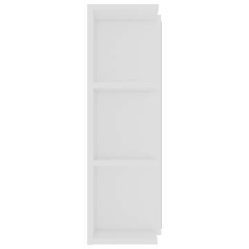 Stylish Bathroom Mirror Cabinet White - 80x20.5x64 cm