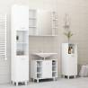 Stylish Bathroom Mirror Cabinet White - 80x20.5x64 cm