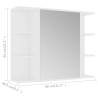 Stylish Bathroom Mirror Cabinet White - 80x20.5x64 cm