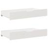  Under-Bed Drawers 2 pcs White 95x55x16 cm Solid Wood Pine Colour white Size 95 x 55 x 16 cm Number of 1 