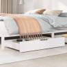 Under-Bed Drawers 2 pcs White | Solid Pine Storage Solution