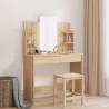 Dressing Table with Mirror Sonoma Oak 96x39x142 cm Colour sonoma oak Quantity in Package 1 