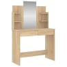 Sonoma Oak Dressing Table with Mirror - Stylish and Functional