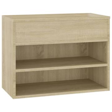 Shoe Bench Sonoma Oak - Stylish Storage Solution | Hipomarket