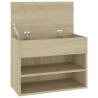 Shoe Bench Sonoma Oak - Stylish Storage Solution | Hipomarket