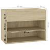 Shoe Bench Sonoma Oak - Stylish Storage Solution | Hipomarket