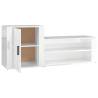 High Gloss White Shoe Cabinet - Stylish & Functional Storage