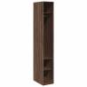 Stylish Brown Oak Wardrobe - 30x50x200 cm Engineered Wood