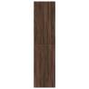 Stylish Brown Oak Wardrobe - 30x50x200 cm Engineered Wood