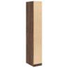 Stylish Brown Oak Wardrobe - 30x50x200 cm Engineered Wood